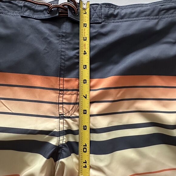 George Men's XL Summer Striped Drawstring Board Shorts/Swim Trunks W/Side Pocket - Picture 10 of 11
